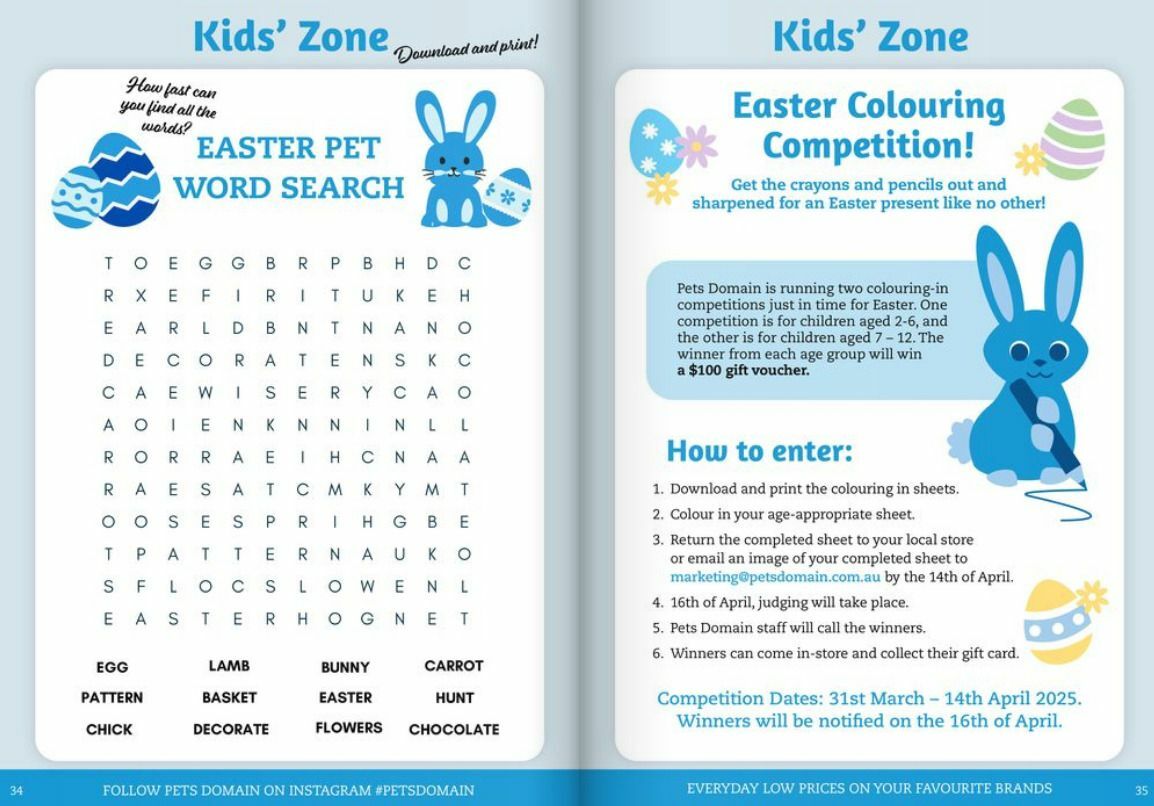 Pets Domain Seasonal Magazine April - June Catalogues from 1 April