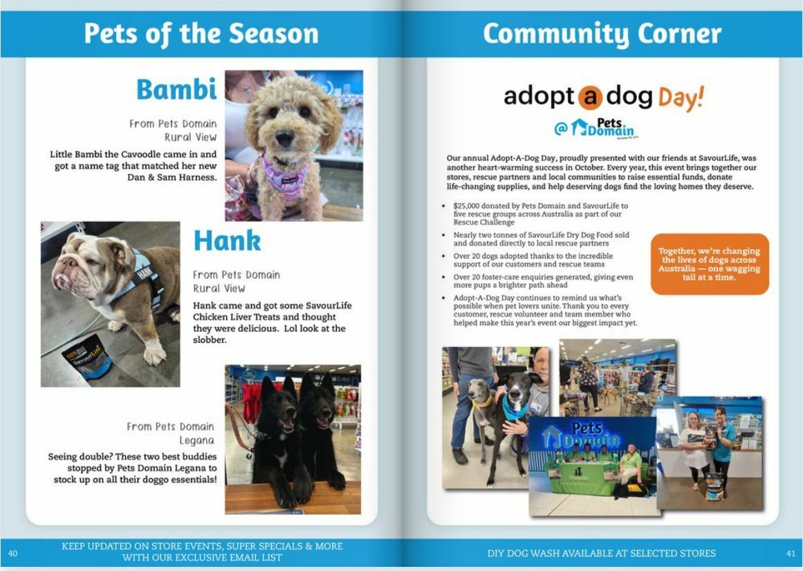 Pets Domain Catalogues from 5 January