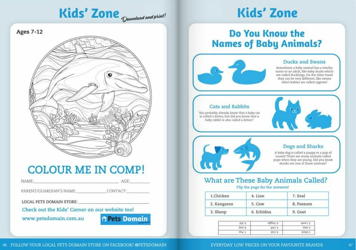 Pets Domain Catalogues from 5 January