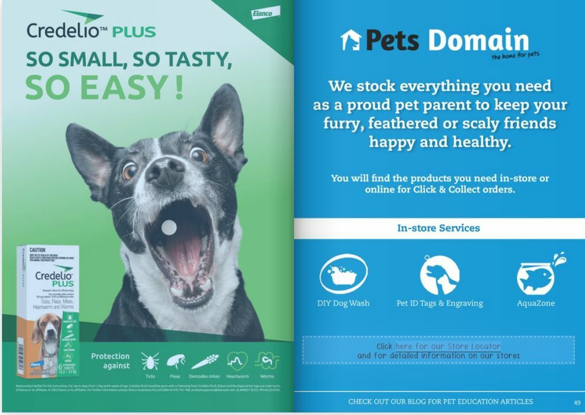 Pets Domain Catalogues from 5 January