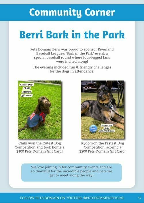 Pets Domain Catalogues from 1 April