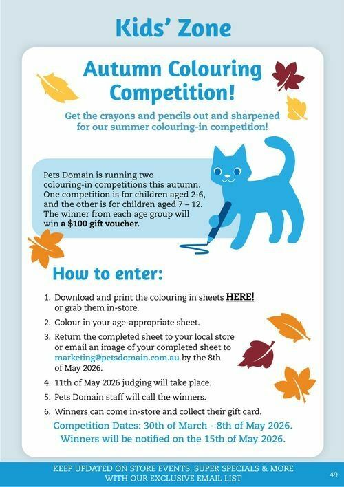 Pets Domain Catalogues from 1 April