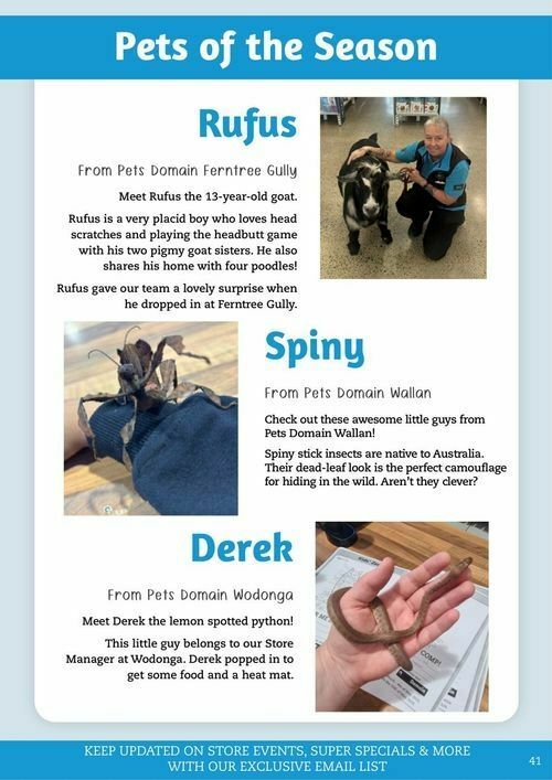Pets Domain Catalogues from 1 July