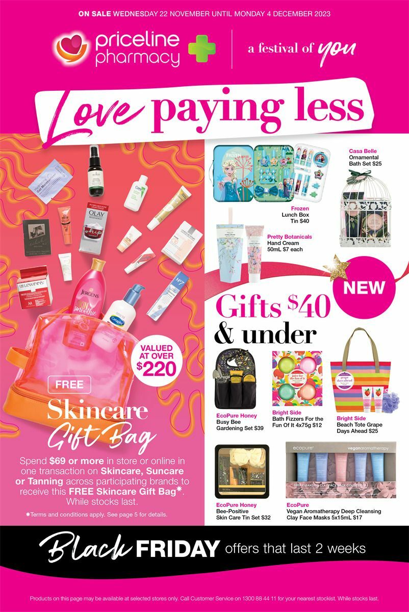 Priceline Pharmacy Catalogues from 22 November