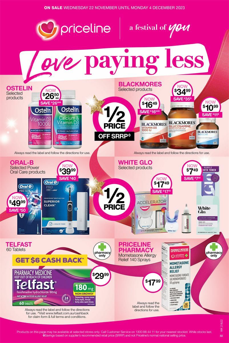 Priceline Pharmacy Catalogues from 22 November