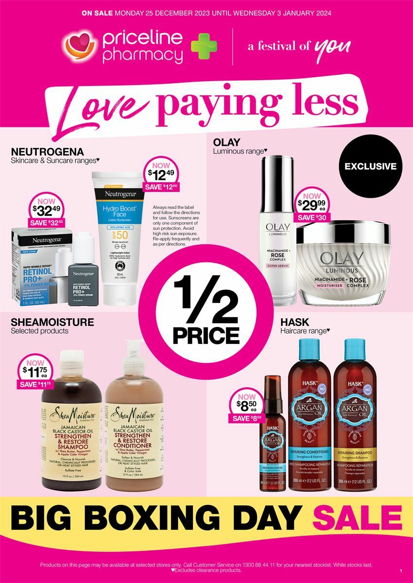 Priceline Pharmacy Catalogues from 25 December