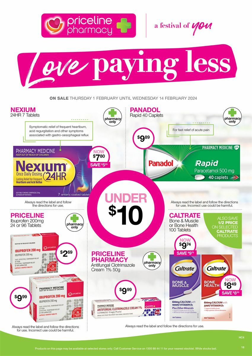 Priceline Pharmacy Catalogues from 1 February