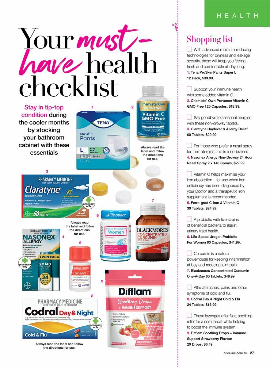 Priceline Pharmacy Autumn 2024 Catalogues from 21 February