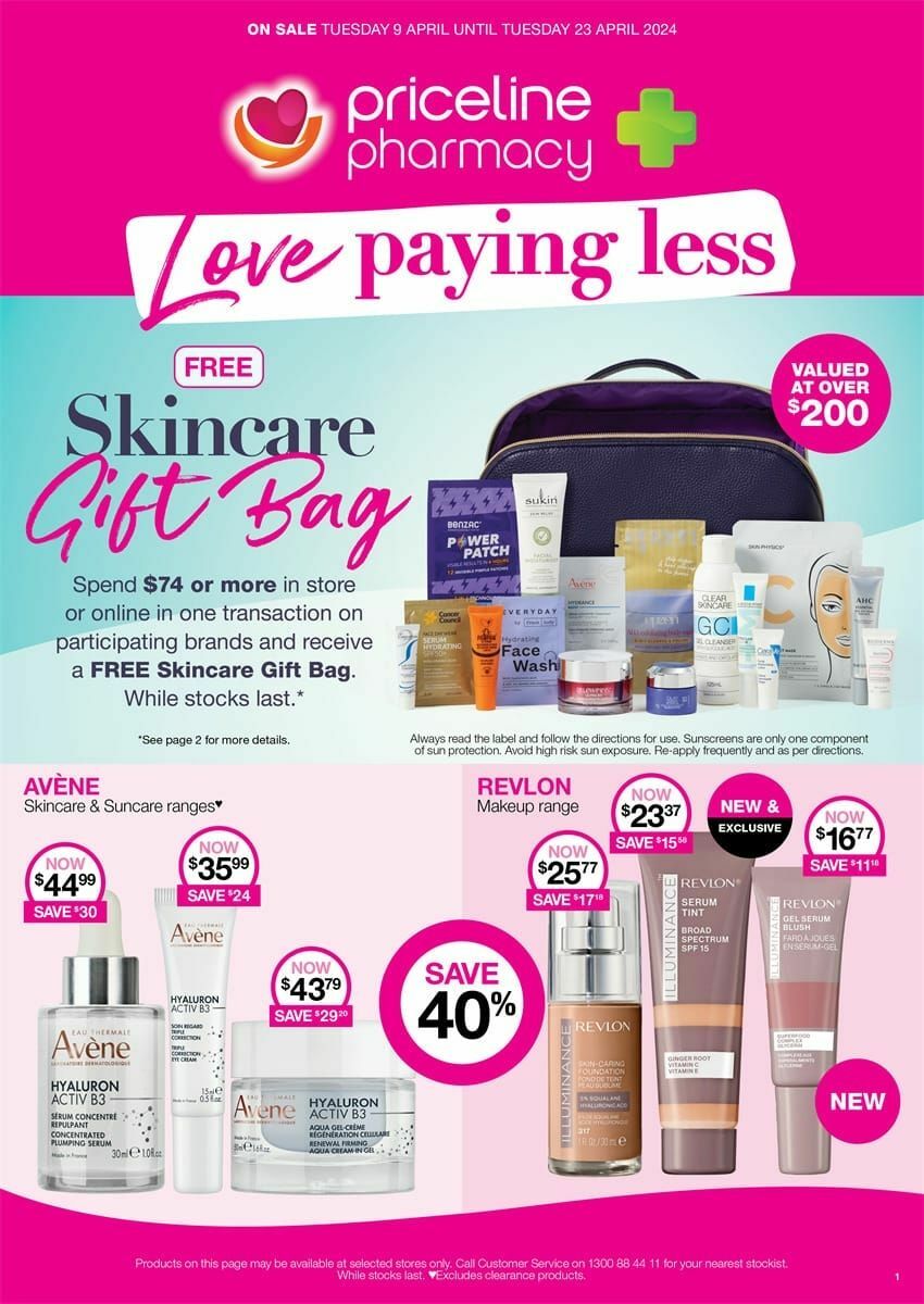 Priceline Pharmacy Catalogues from 9 April