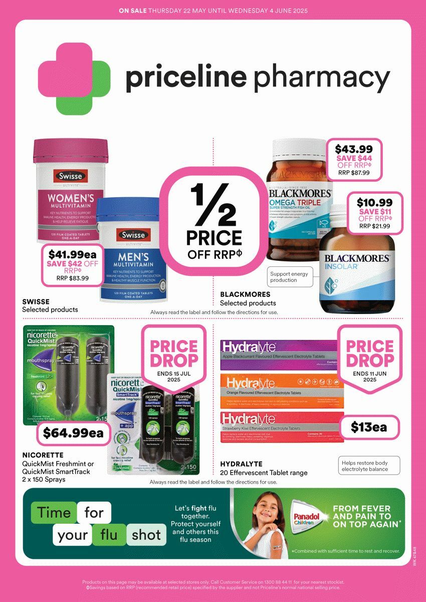 Priceline Pharmacy Catalogues from 22 May