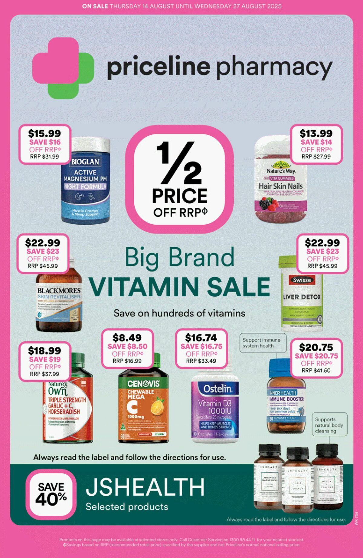 Priceline Pharmacy Catalogues from 14 August