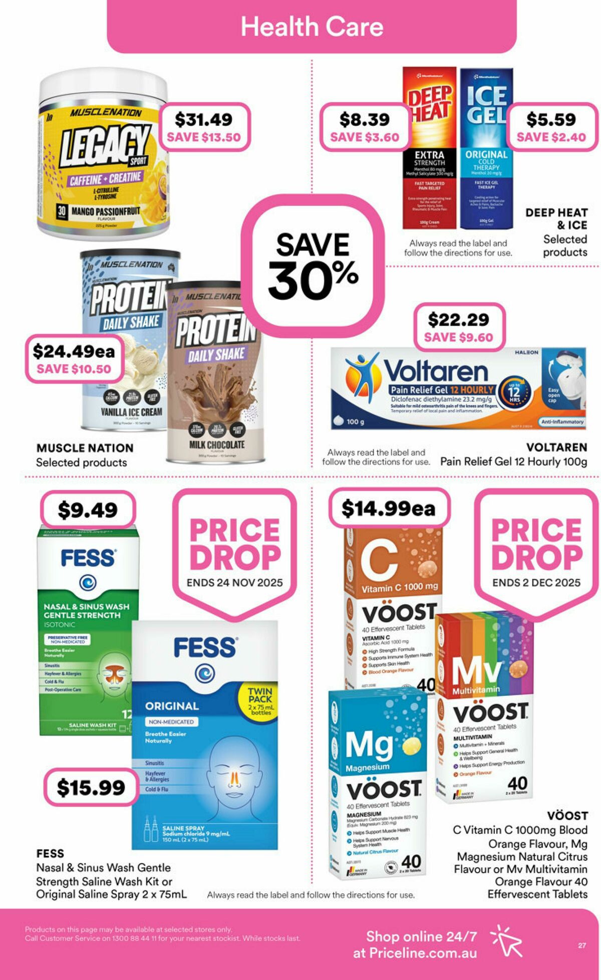 Priceline Pharmacy Catalogues from 30 October