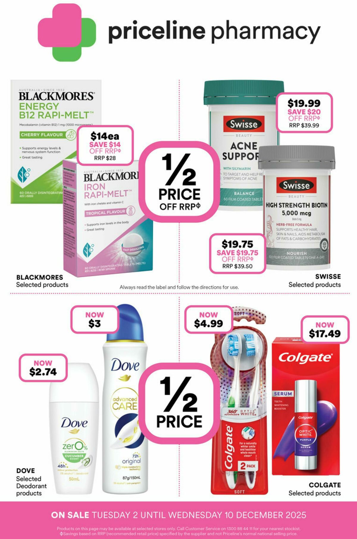 Priceline Pharmacy Catalogues from 2 December