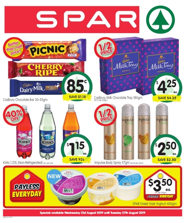 Spar Catalogues from 21 August