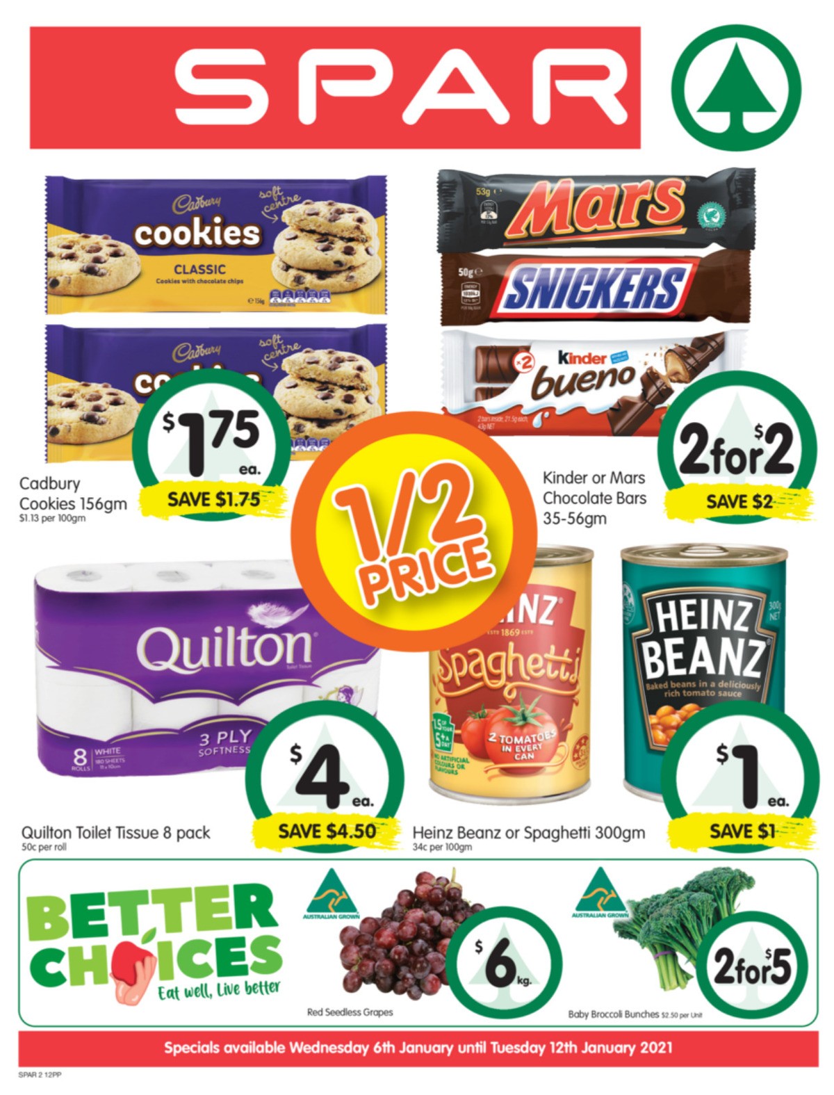 Spar Catalogues from 6 January