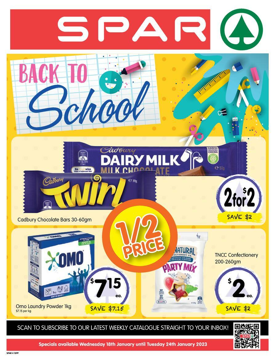 Spar Catalogues from 18 January