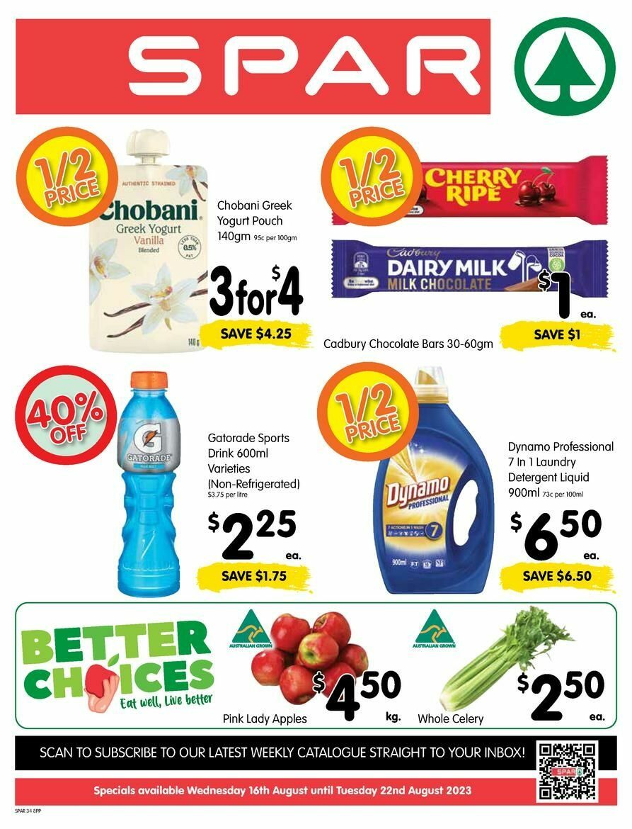 Spar Catalogues from 16 August