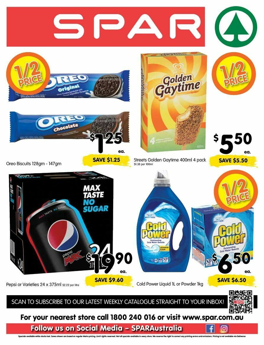 Spar Catalogues from 25 October