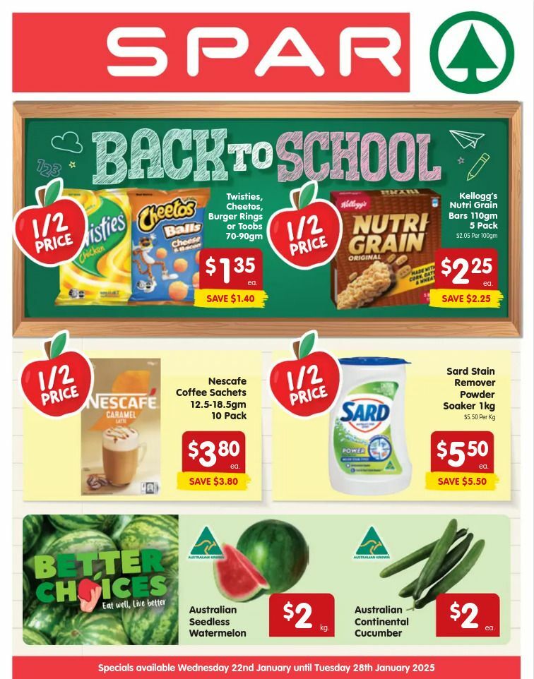 Spar Catalogues from 22 January