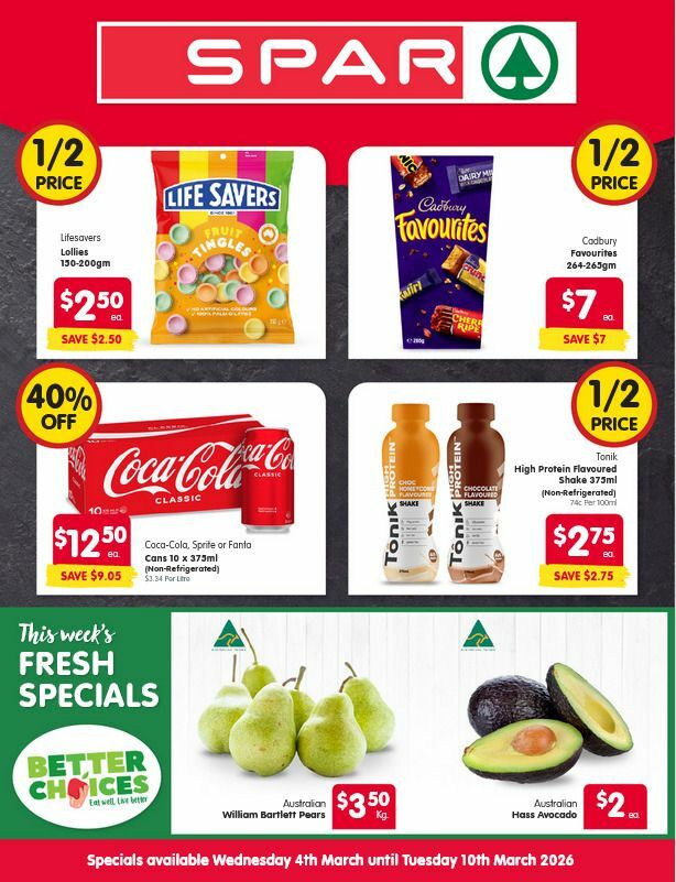 Spar Catalogues from 4 March