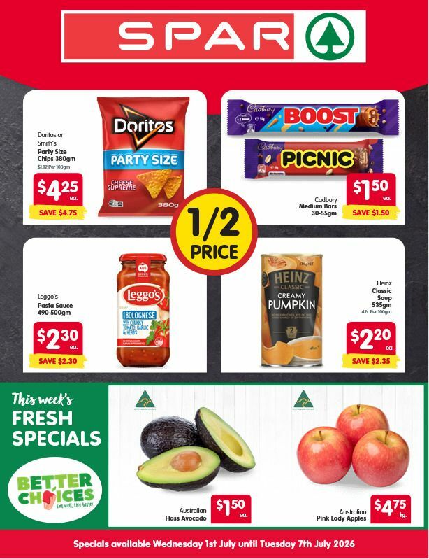 Spar Catalogues from 1 July