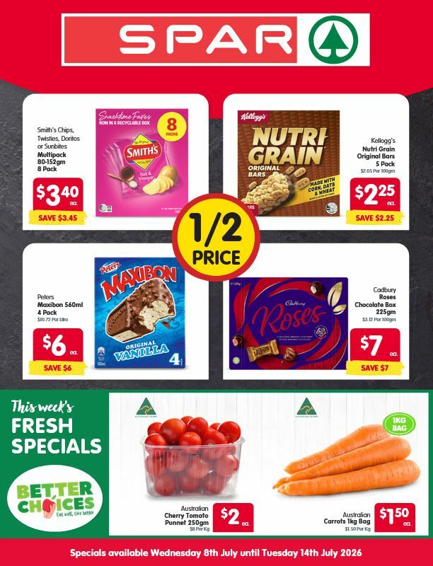 Spar Catalogues from 8 July