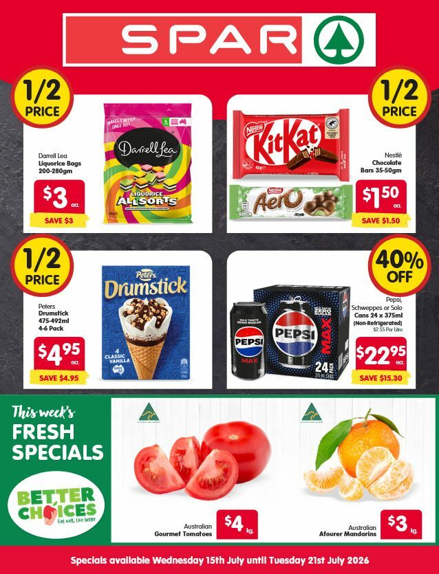 Spar Catalogues from 15 July