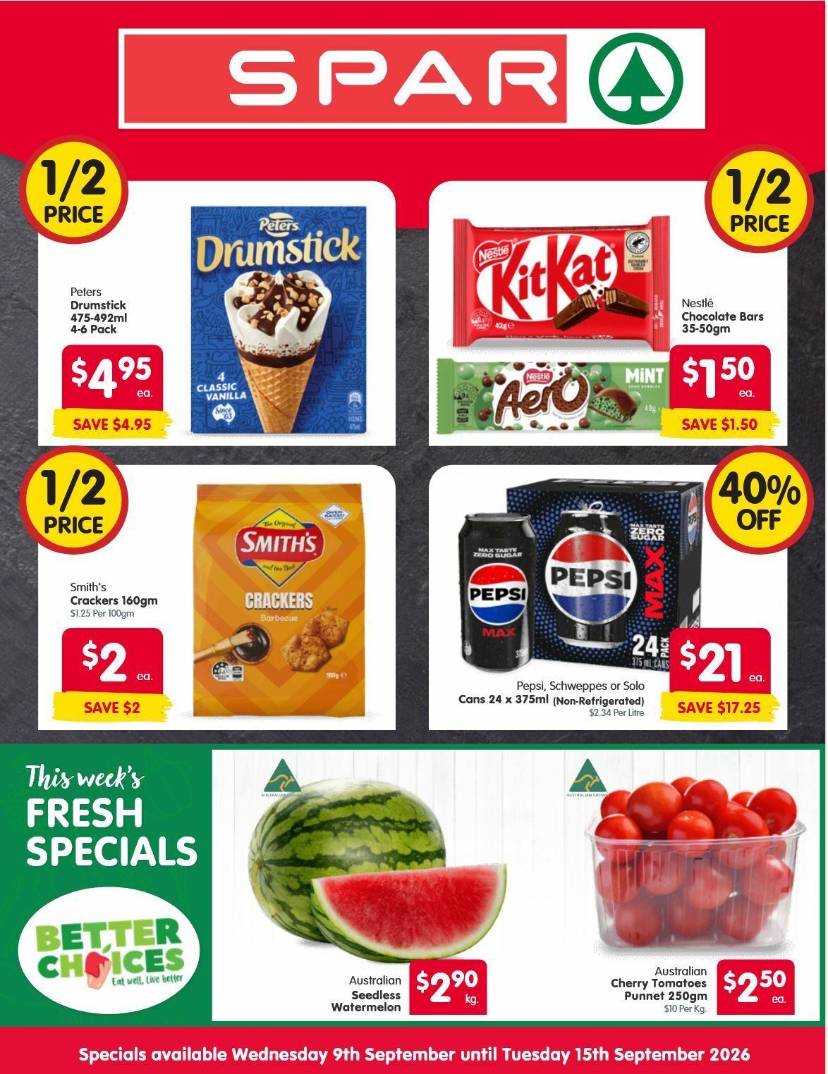Spar Catalogues from 9 September