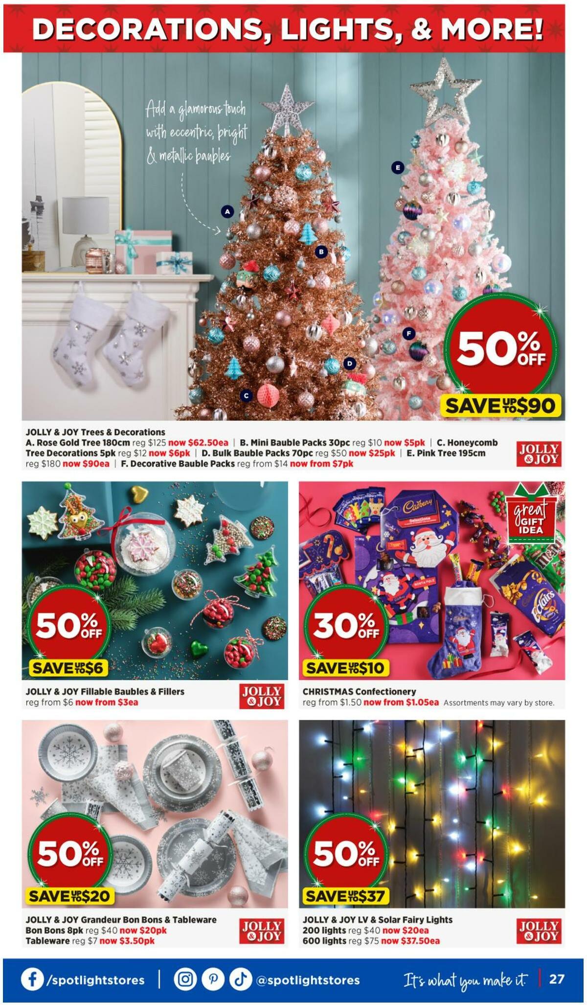 Spotlight Christmas Catalogues from 7 December
