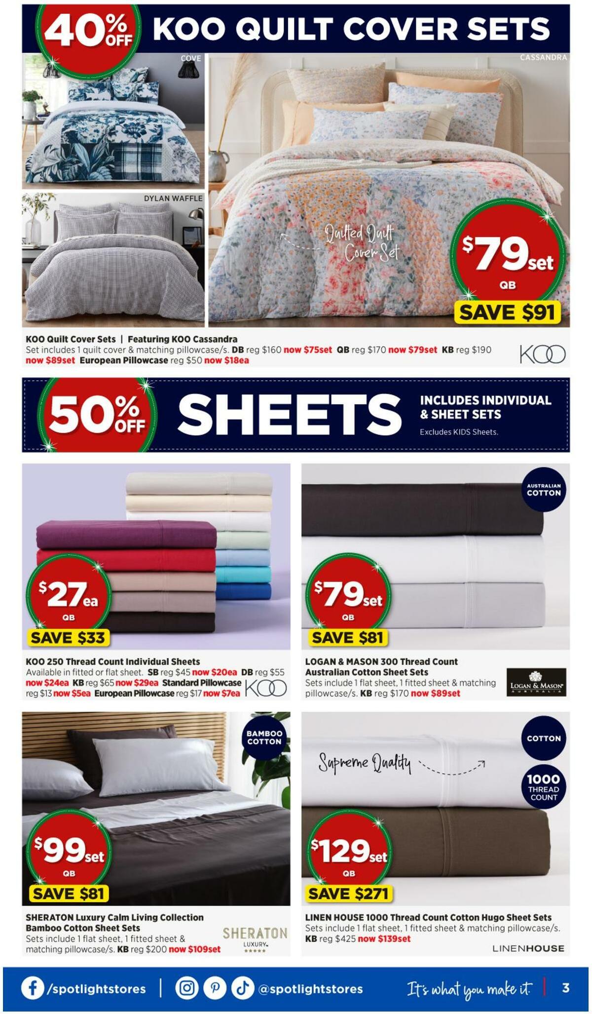 Spotlight Christmas Catalogues from 7 December