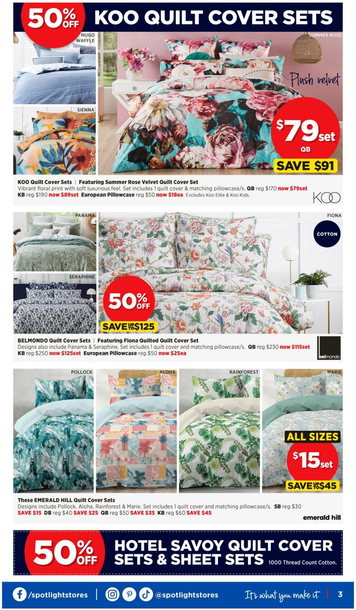 Spotlight Summer Savings Catalogues from 18 January