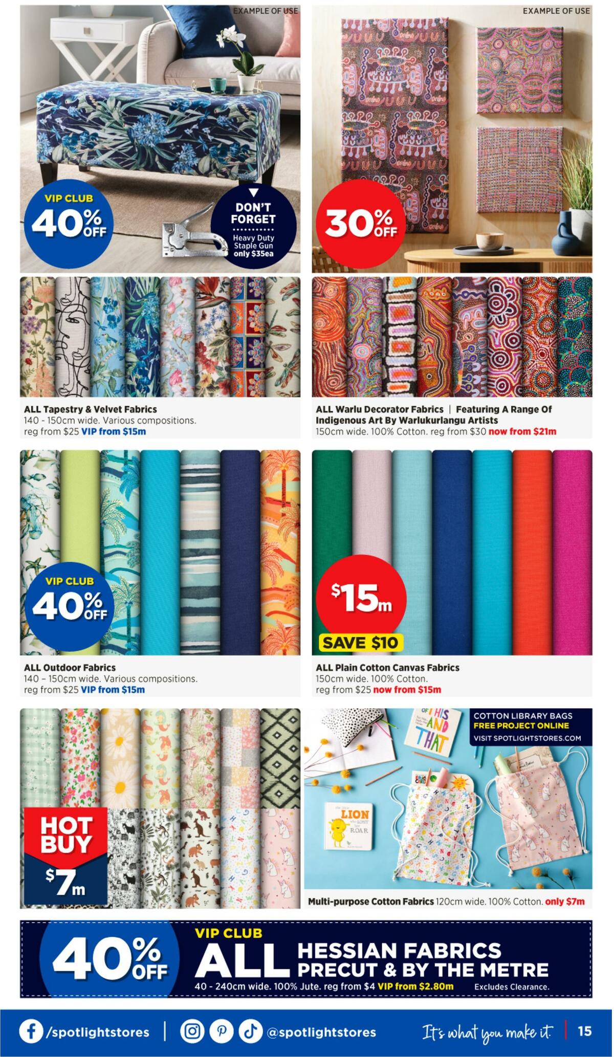 Spotlight Catalogues from 15 February