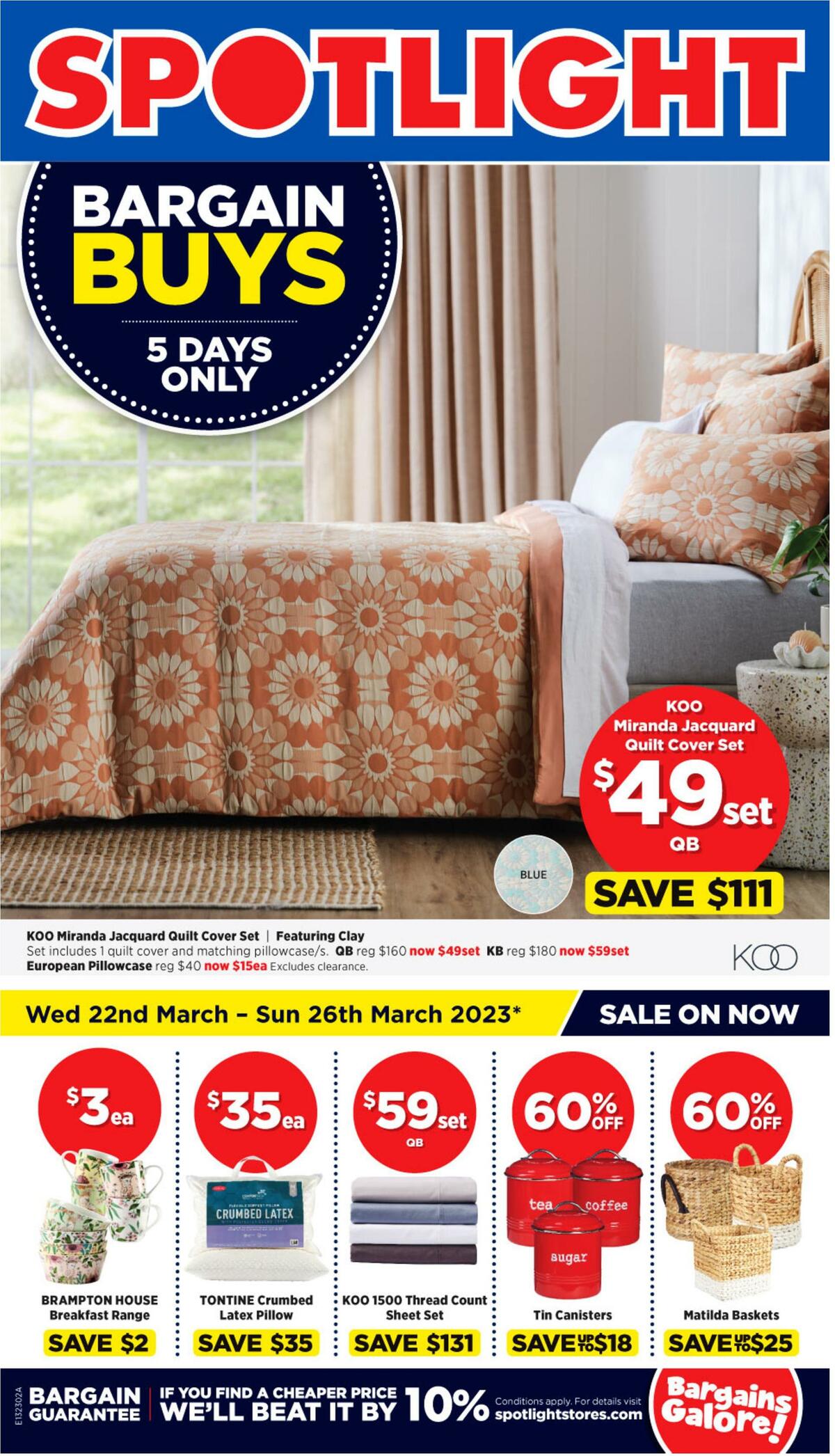 Spotlight Bargain Buys Catalogues from 22 March
