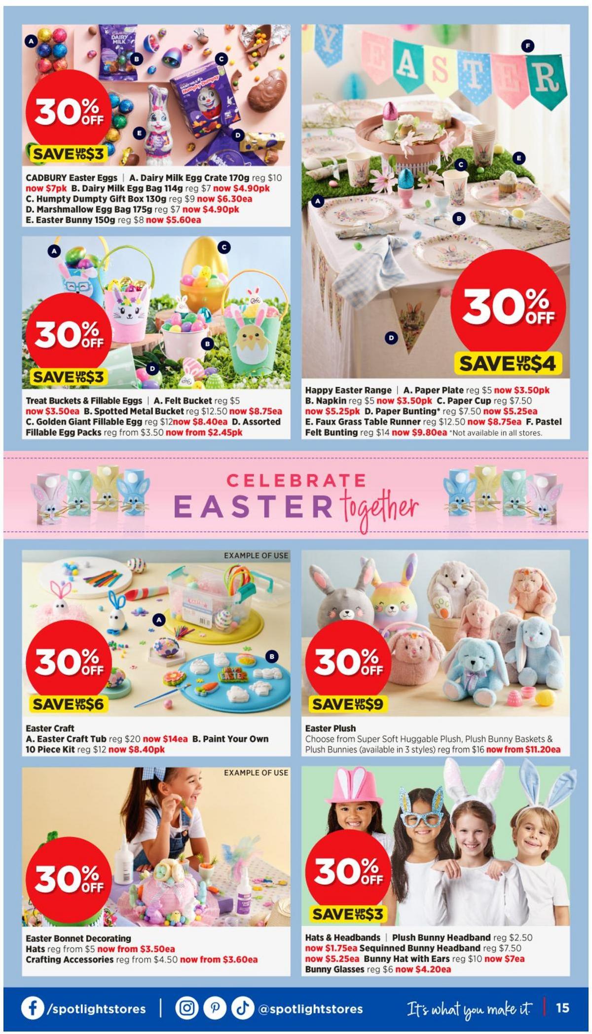 Spotlight Easter Bargains Catalogues from 30 March