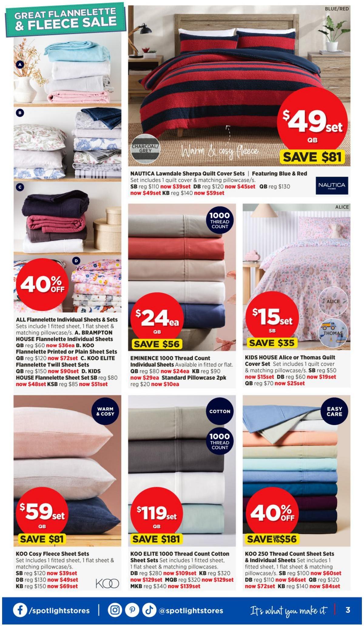 Spotlight Easter Bargains Catalogues from 30 March