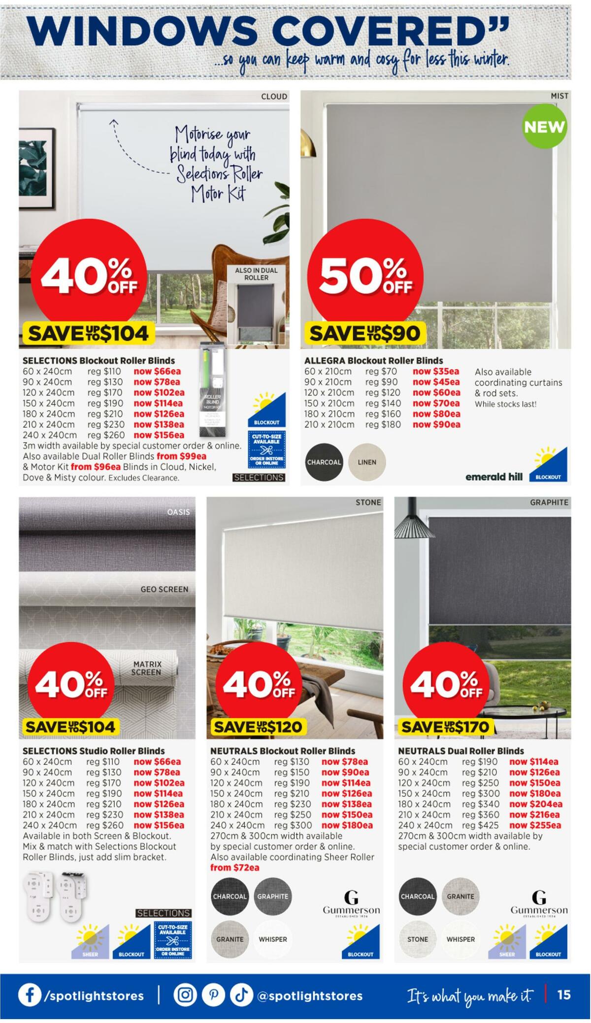 Spotlight Catalogues from 19 April