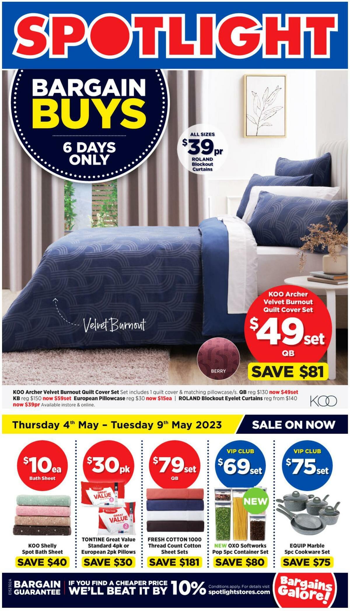 Spotlight Bargain Buys Catalogues from 4 May