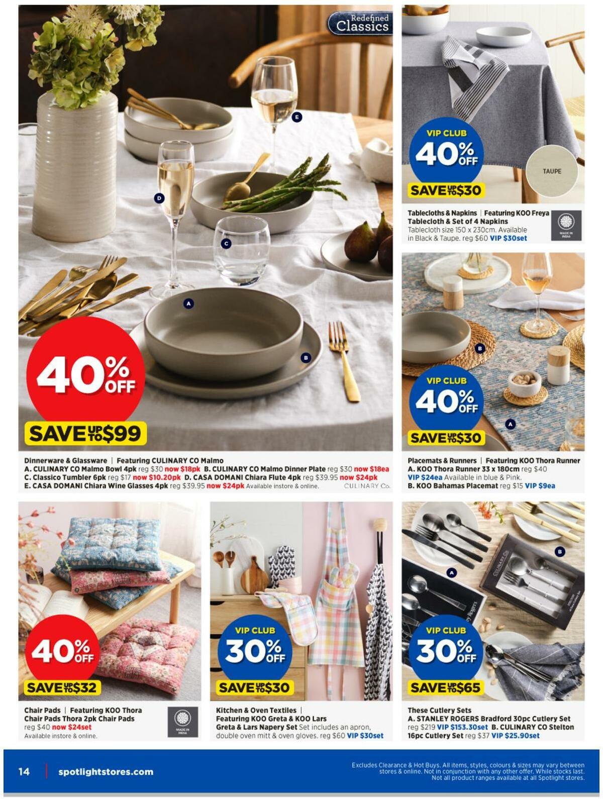 Spotlight Catalogues from 10 May