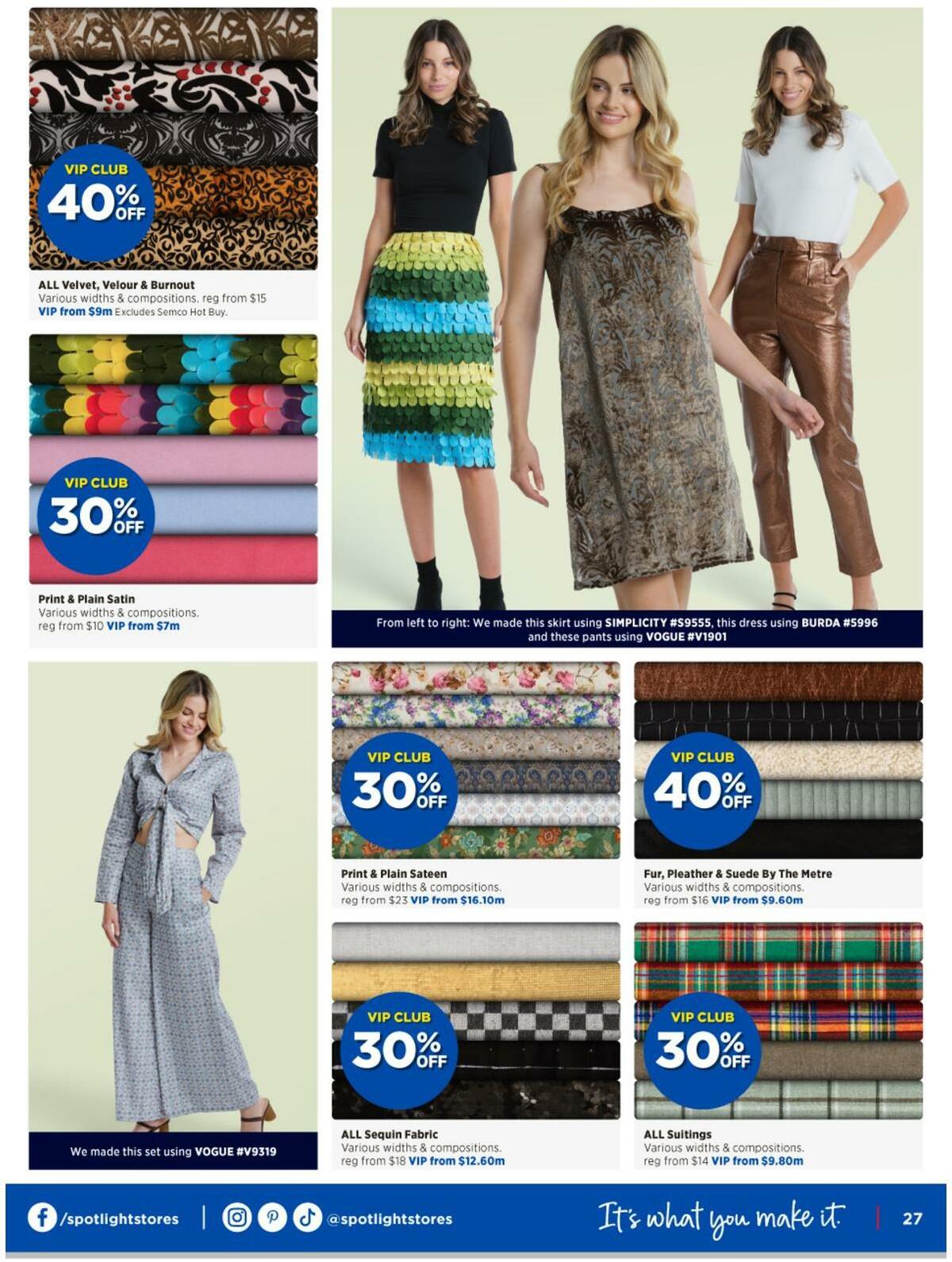 Spotlight Catalogues from 10 May