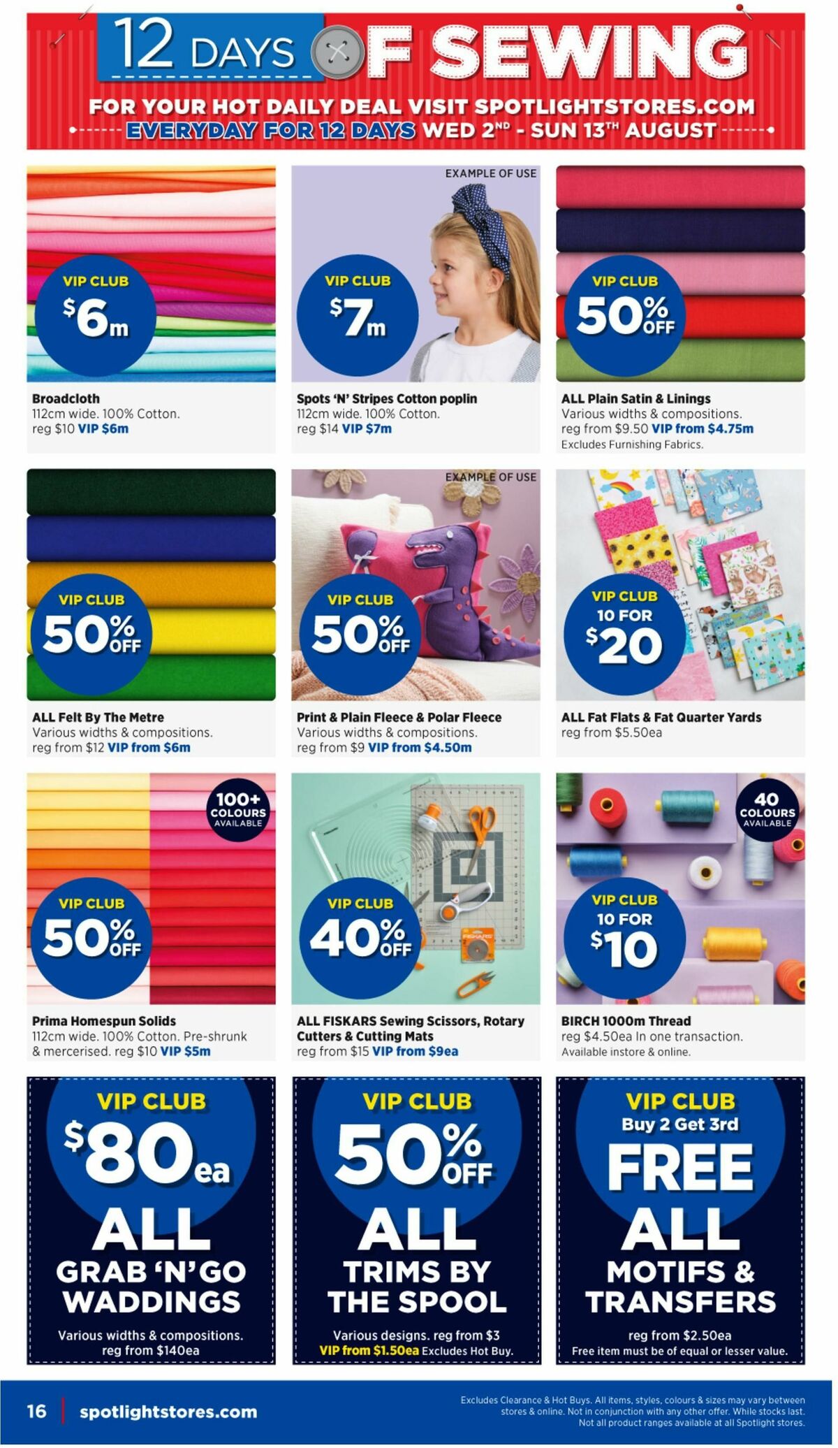 Spotlight Catalogues from 2 August