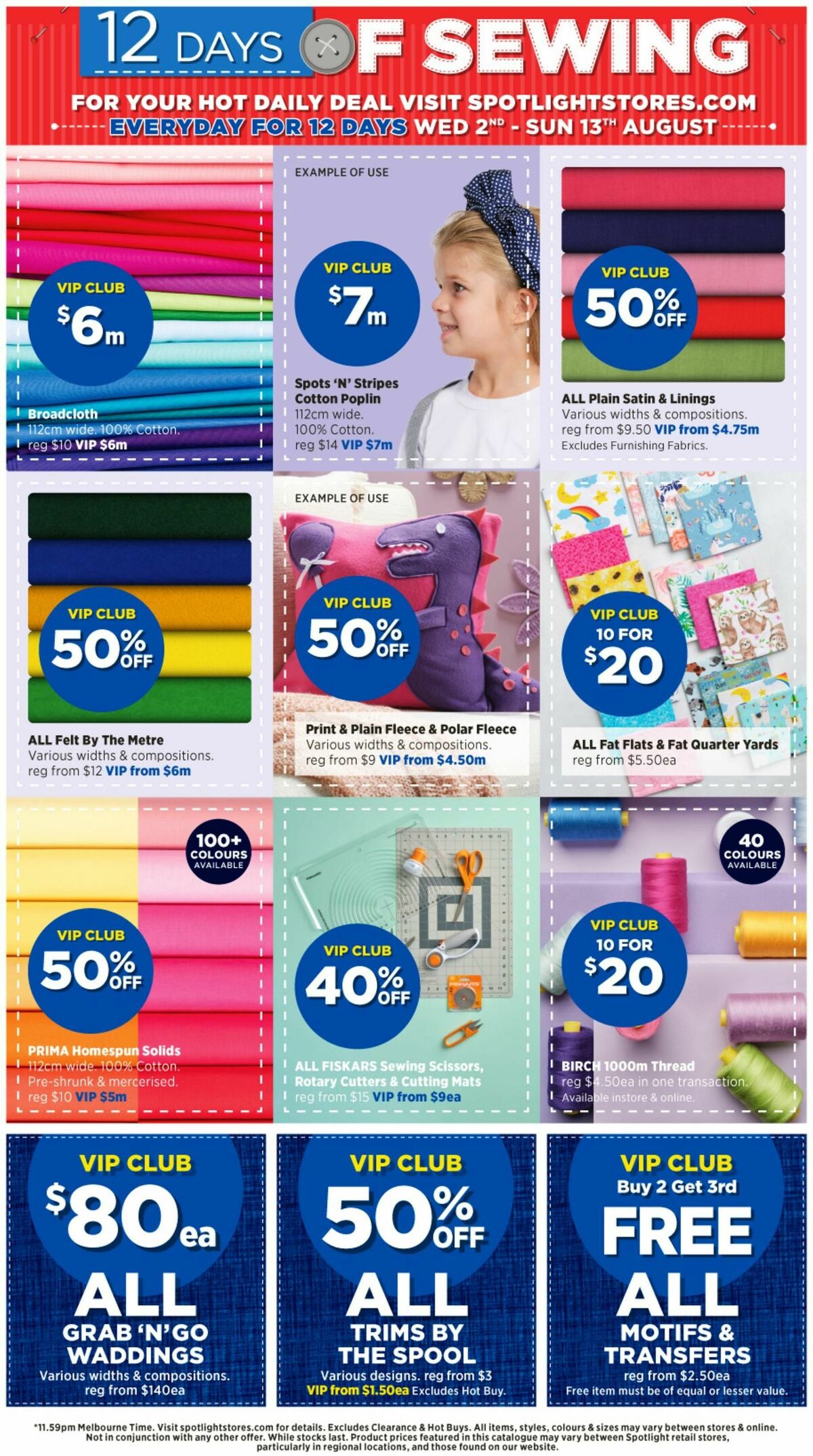 Spotlight VIP Creative Catalogues from 2 August