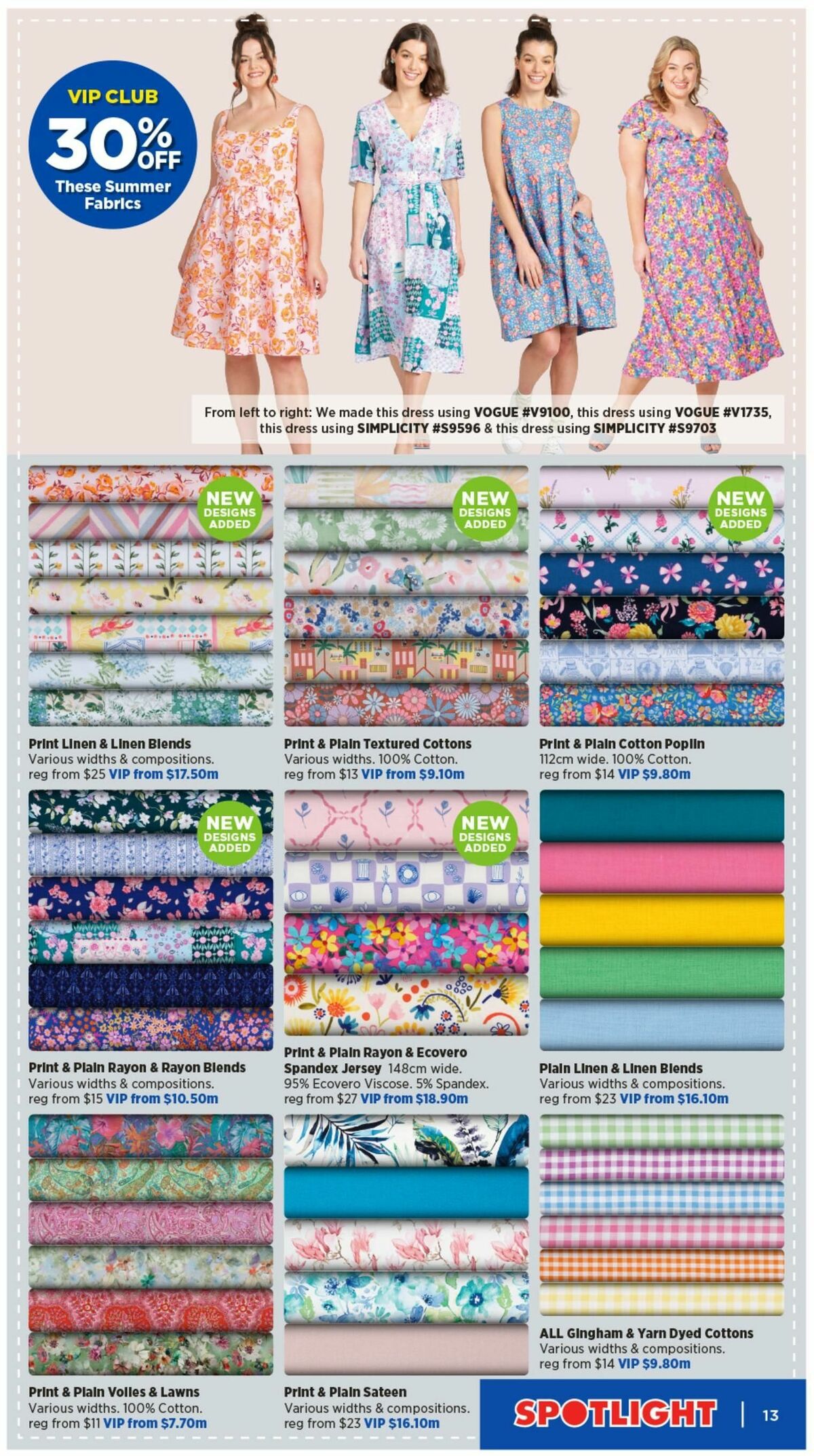 Spotlight VIP Creative Catalogues from 17 August