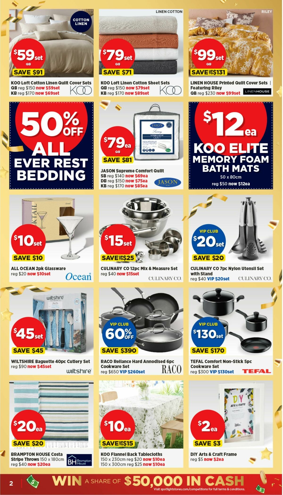 Spotlight 50 Deals at 50% Off or More! Catalogues from 11 October