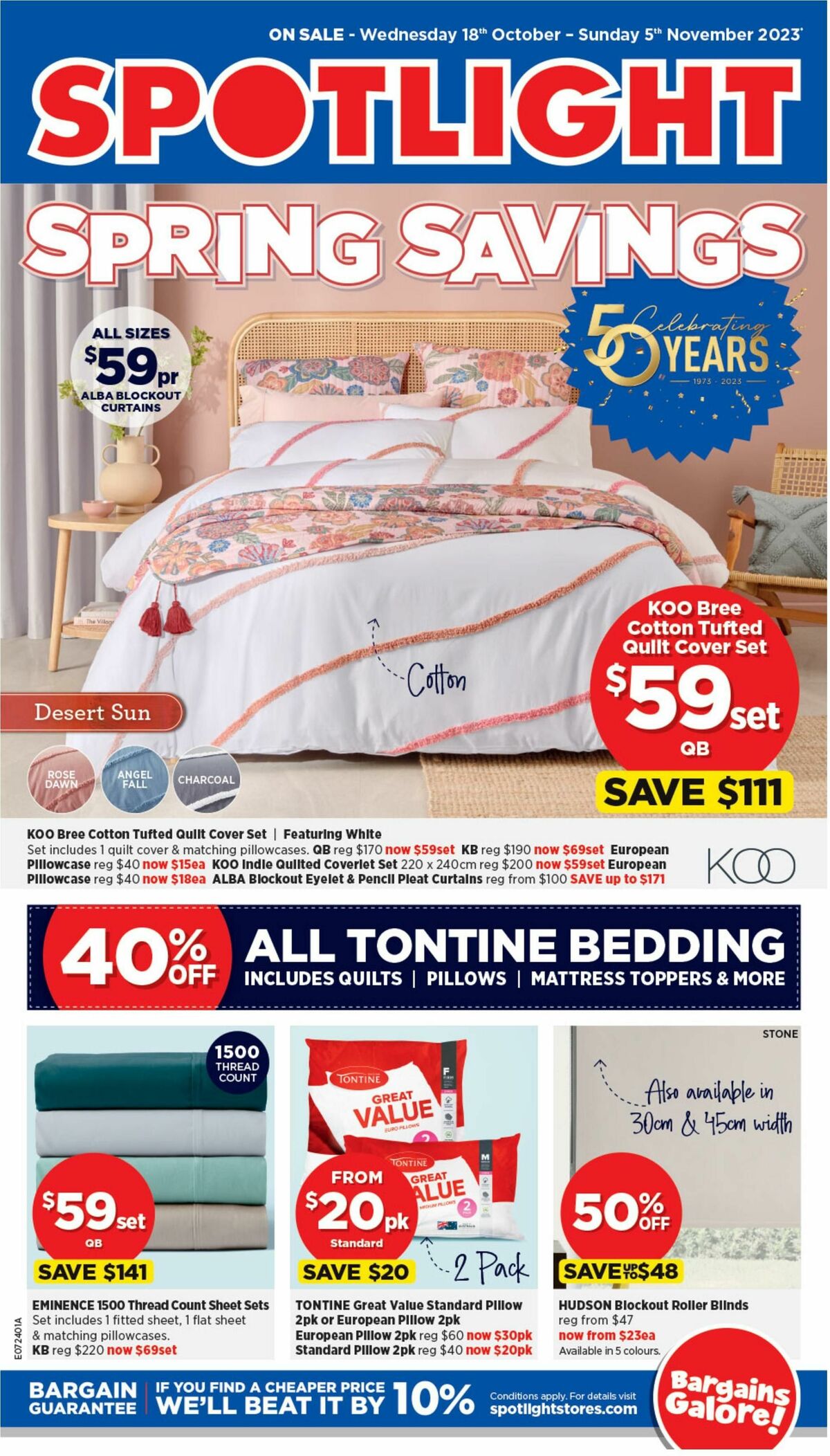 Spotlight Catalogues from 18 October