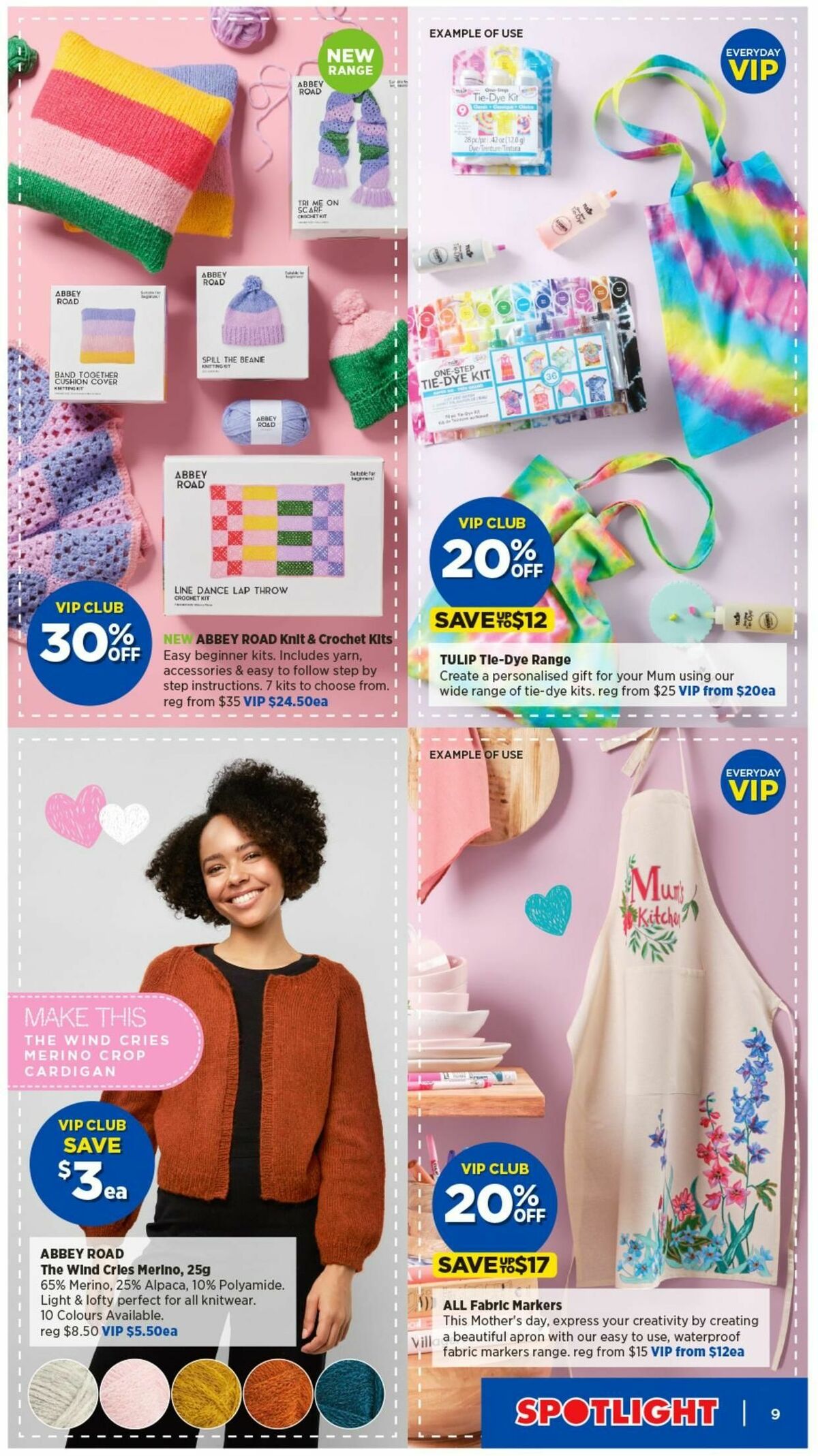 Spotlight VIP Creative Catalogues from 24 April