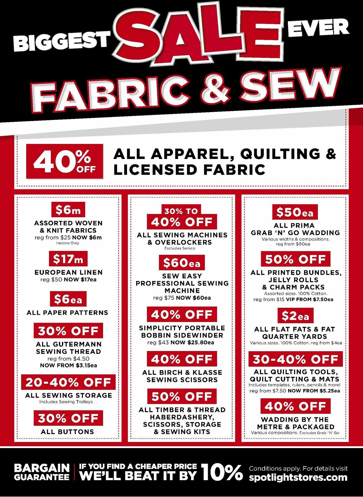 Spotlight Catalogues from 25 December