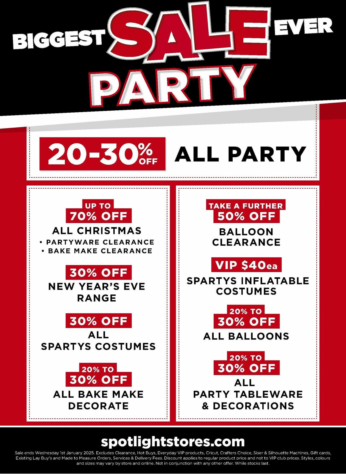 Spotlight Catalogues from 25 December