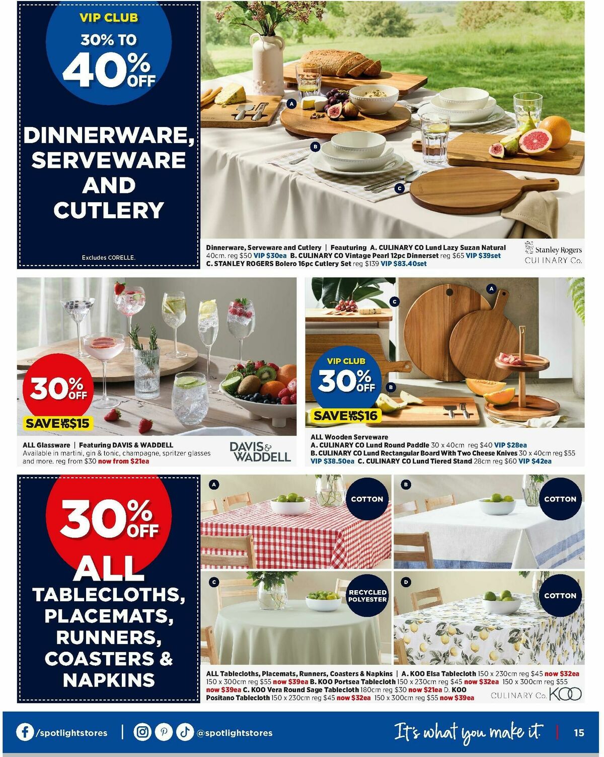 Spotlight Catalogues from 6 March