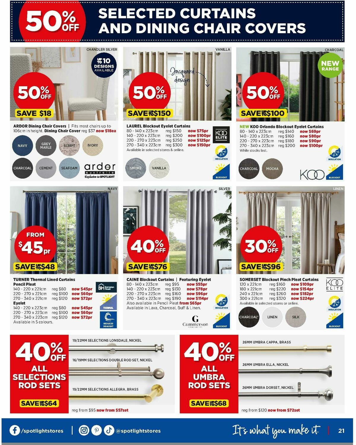 Spotlight Catalogues from 6 March