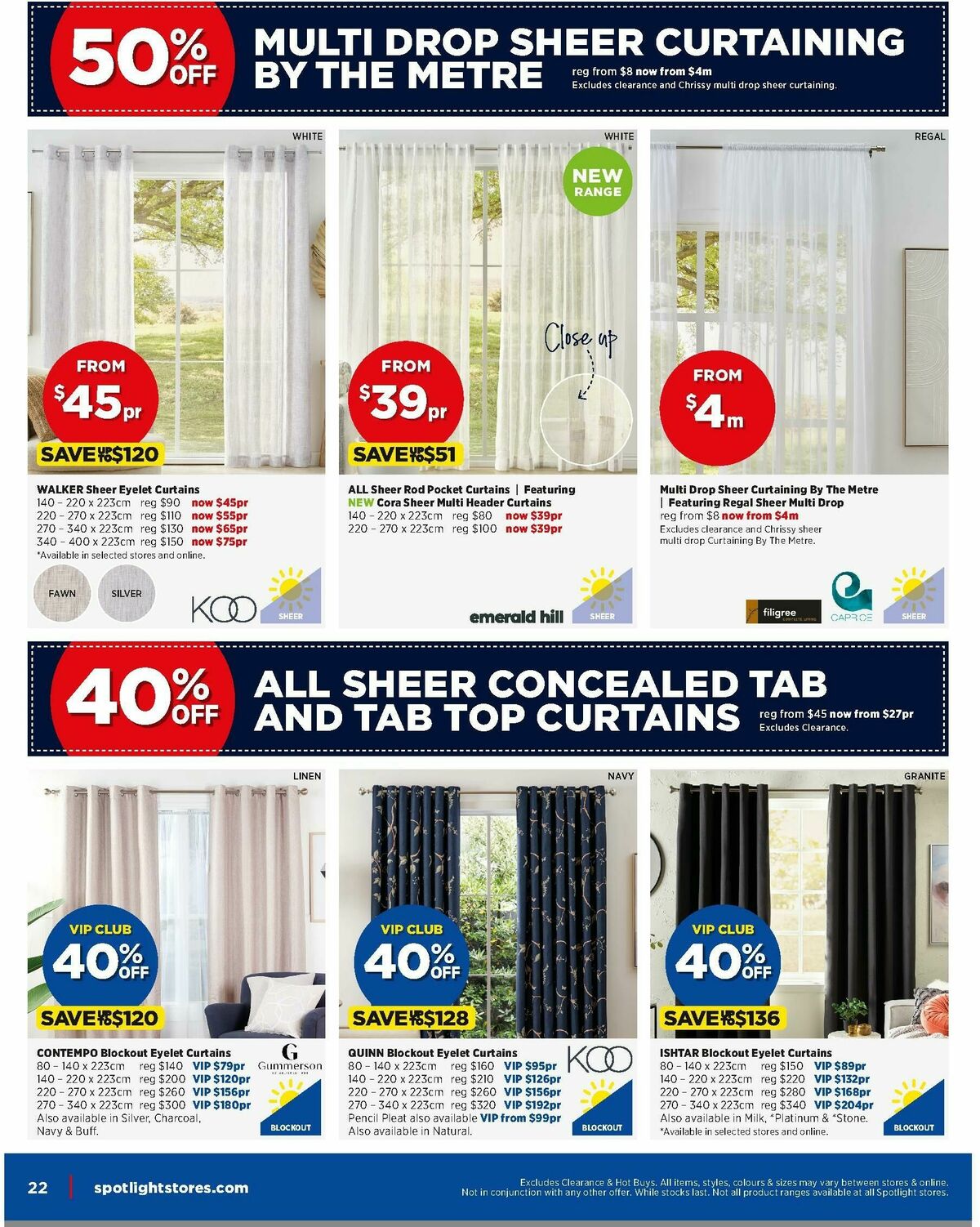 Spotlight Catalogues from 6 March